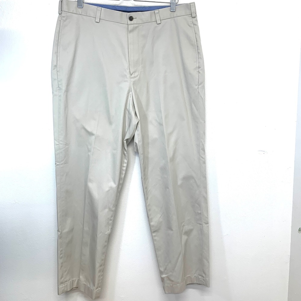 Brooks Brothers Mens Lightweight Advantage Chino Hudson Pants Tan Khaki 36x30